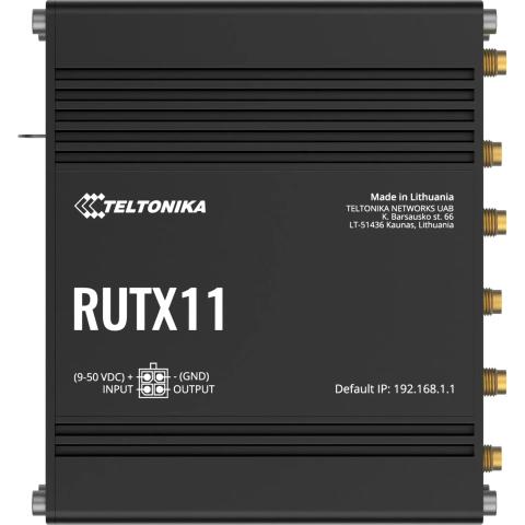 Teltonika RUTX11 wireless router Gigabit Ethernet Dual-band (2.4 GHz / 5 GHz) 4G Grey