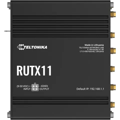 Teltonika RUTX11 wireless router Gigabit Ethernet Dual-band (2.4 GHz / 5 GHz) 4G Grey
