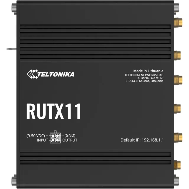Teltonika RUTX11 wireless router Gigabit Ethernet Dual-band (2.4 GHz / 5 GHz) 4G Grey