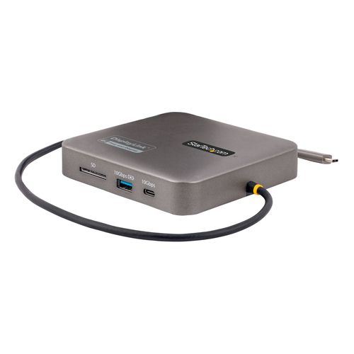 StarTech.com USB C Docking Station, Dual 4K 60Hz HDMI compatible with Macbook Pro (M1/M2/M3/M4) and Windows, USB-A/USB-C 10Gbps Hub, 100W Power Delivery, GbE, SD, 22in/56cm Cable