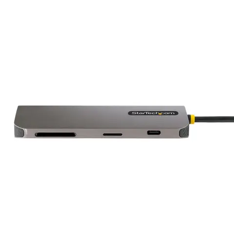 StarTech.com USB C Multiport Adapter 4K 60Hz HDMI Video, 3 Pt 5Gbps USB-A Hub, 100W USB Power Delivery Pass-Through/GbE/SD/MicroSD, 12"/30cm Cable, Travel Laptop Docking Station