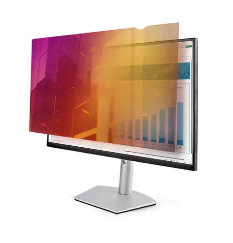 StarTech.com 27-inch 16:9 Gold Monitor Privacy Screen, Reversible Filter w/Enhanced Privacy, Glossy Computer Security Filter, Removable Screen Protector/Shield, +/- 30 Deg.