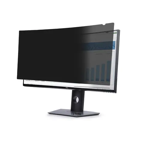 StarTech.com Privacy Screen For Dell P3424WE Curved Ultrawide 21:9 Monitor, Double-Sided Filter Matte/Glossy, Computer Monitor Screen Protector, TAA-Compliant