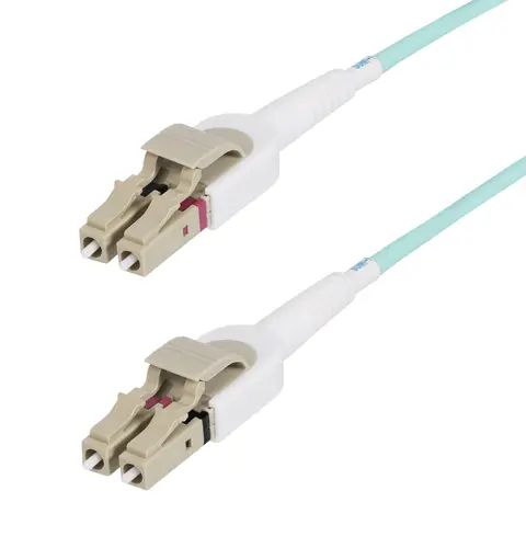StarTech.com 5m (16.4ft) LC to LC (UPC) OM4 Switchable Fiber Optic Cable 50/125µm, 100G, Toolless Polarity Switching, Low Insertion Loss - LSZH Fiber Jumper Cord