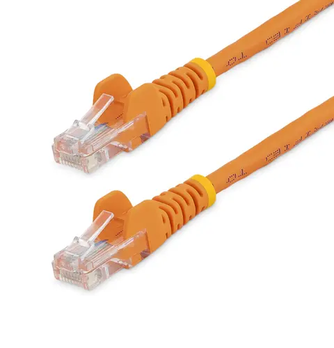 StarTech.com Cat5e Ethernet Patch Cable with Snagless RJ45 Connectors - 5 m, Orange