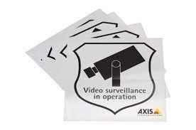 Axis Surveillance Sticker - English - 50 Pack