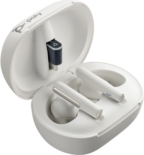 HP Poly Poly Voyager Free 60/60+ White Earbuds (2 Pieces)