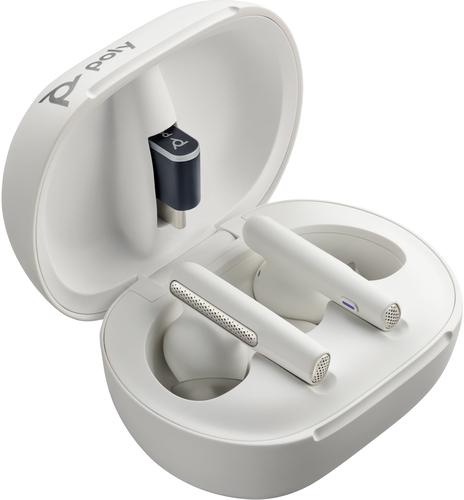 HP Poly Poly Voyager Free 60/60+ White Earbuds (2 Pieces)
