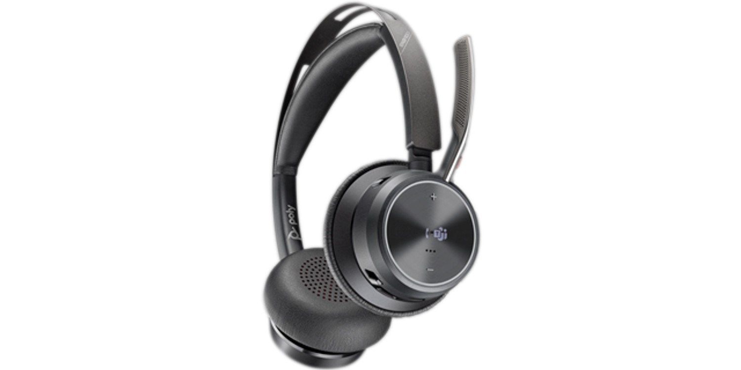 HP Poly Voyager Focus 2 Microsoft Teams Certified USB-C-C Headset +USB-C/A Adapter