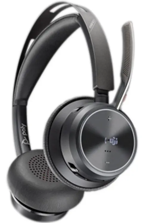 HP Poly Voyager Focus 2 Microsoft Teams Certified USB-C-C Headset +USB-C/A Adapter