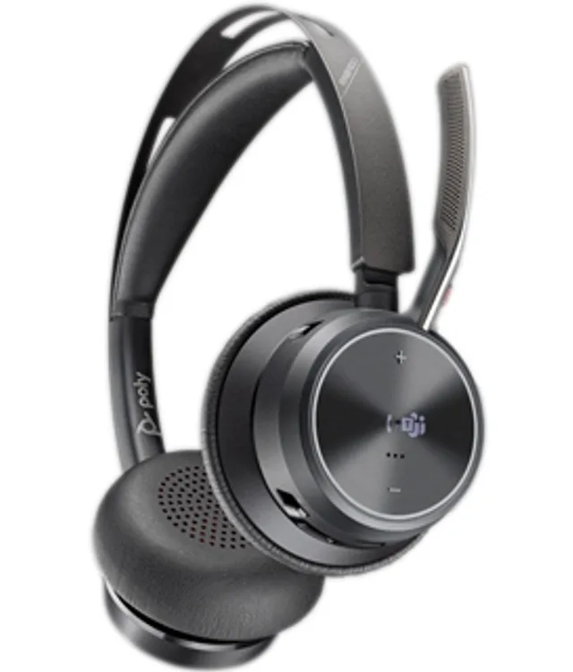 HP Poly Voyager Focus 2 Microsoft Teams Certified USB-C-C Headset +USB-C/A Adapter