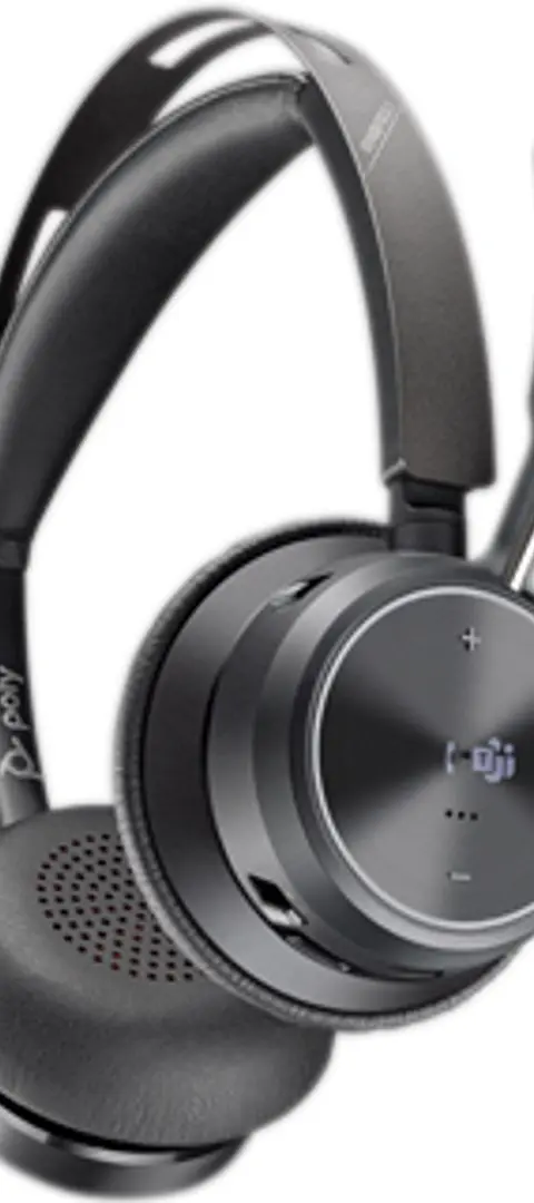 HP Poly Voyager Focus 2 Microsoft Teams Certified USB-C-C Headset +USB-C/A Adapter +Charging Stand