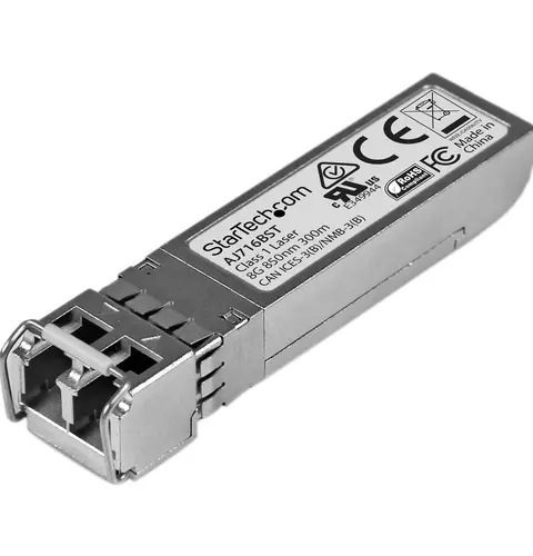 StarTech.com HP AJ716B Compatible SFP+ Transceiver Module - 8GFC~HPE AJ716B Compatible SFP+ Module - 8G Fiber Channel SW - 8GbE Multi Mode Fiber Optic Transceiver - 8GE Gigiabit Ethernet SFP+ - LC 300m - 850nm - DDM HPE SN4000, SN6500, SN8600B