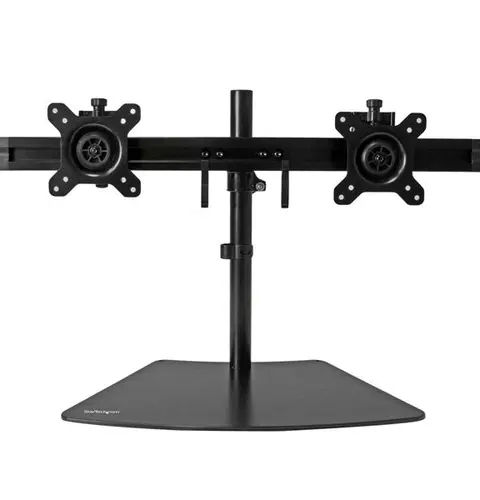 StarTech.com Dual-Monitor Stand - Horizontal - Black