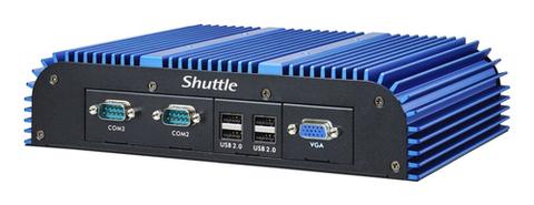 Shuttle BPCAL02-i3XA industrial Box-PC, Core i3-1215U , 8GB RAM, 128GB M.2 SSD, 2x LAN, 3x COM, 1xHDMI,1xVGA, 8x USB, DC input 9-36V, fanless, 24/7 permanent operation