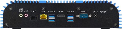 Shuttle Box-PC Industrial System BPCWL02-i3XA Intel® Core™ i3 i3-8145UE 4 GB DDR4-SDRAM 120 GB SSD Mini PC Black, Blue
