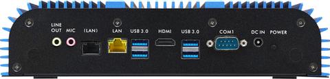 Shuttle Box-PC Industrial System BPCWL02-i3XA Intel® Core™ i3 i3-8145UE 4 GB DDR4-SDRAM 120 GB SSD Mini PC Black, Blue