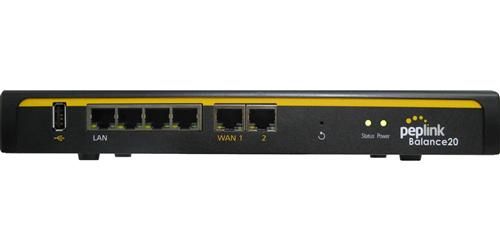 Peplink Balance 20 wired router Gigabit Ethernet Black