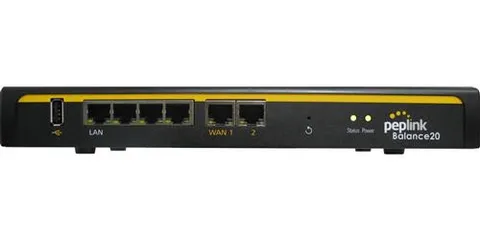Peplink Balance 20 wired router Gigabit Ethernet Black