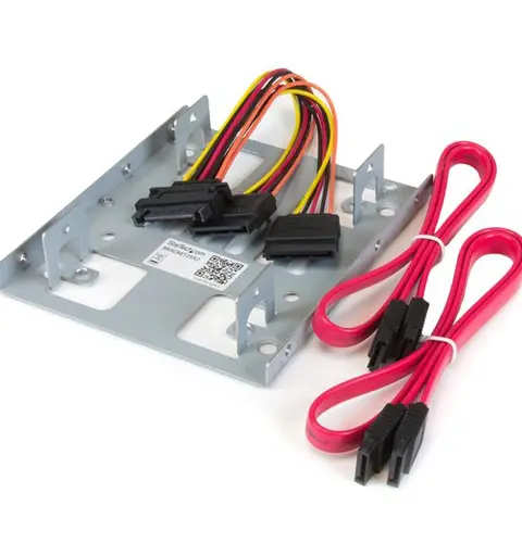 StarTech.com Dual 2.5" to 3.5" HDD Bracket for SATA Hard Drives - 2 Drive 2.5" to 3.5" Bracket for Mounting Bay