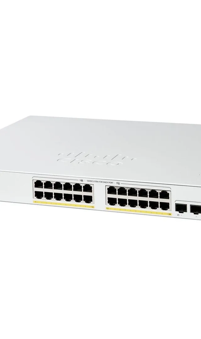 Cisco Catalyst 1200-24FP-4G Smart Switch, 24 Port GE, Full PoE, 4x1GE SFP, Limited Lifetime Protection (C1200-24FP-4G)