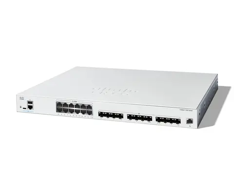 Cisco Catalyst 1300-24XTS Managed Switch, 12 Port 10G Copper, 12x10GE SFP+, Limited Lifetime Protection (C1300-24XTS)