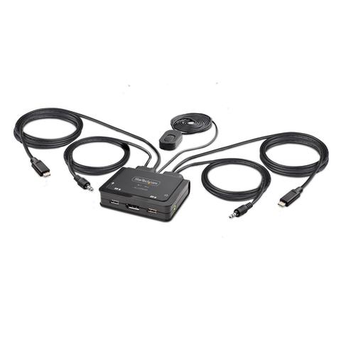 StarTech.com 2-Port USB-C Cable KVM Switch