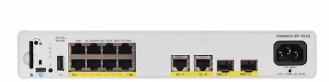 Cisco Catalyst C9200CX-8P-2X2G-E network switch Managed L2/L3 Gigabit Ethernet (10/100/1000) Power over Ethernet (PoE) Grey