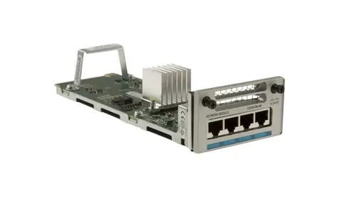 Cisco C9300-NM-4M= network switch module 10 Gigabit Ethernet, Gigabit Ethernet