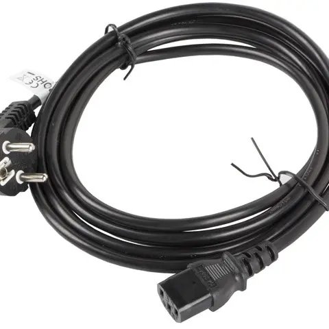 Lanberg CA-C13C-11CC-0050-BK power cable Black 5 m C13 coupler CEE7/7