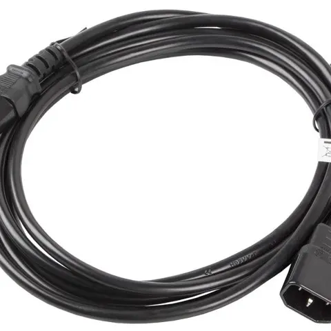 Lanberg CA-C13E-11CC-0030-BK power cable Black 3 m C13 coupler C14 coupler
