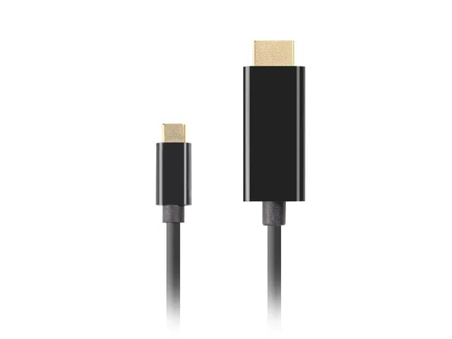 Lanberg CA-CMHD-10CU-0010-BK video cable adapter 1 m USB Type-C HDMI Black