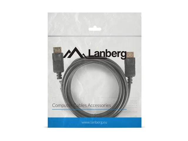 Lanberg CA-DPDP-10CC-0030-BK DisplayPort cable 3 m Black