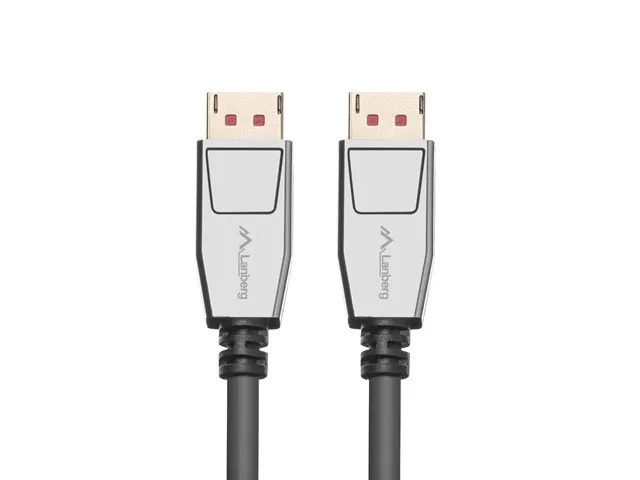 Lanberg CA-DPDP-20CU-0018-BK DisplayPort cable 1.8 m Black, Silver