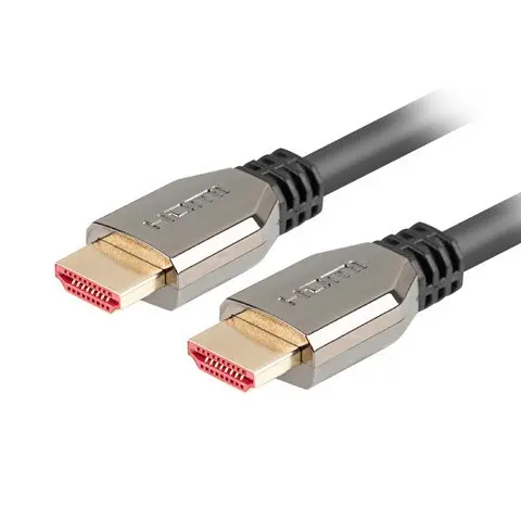 Lanberg CA-HDMI-30CU-0010-BK HDMI cable 1 m HDMI Type A (Standard) Black, Silver