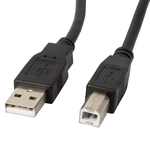 Lanberg CA-USBA-10CC-0005-BK USB cable USB 2.0 0.5 m USB B 0.48 Gbit/s Black