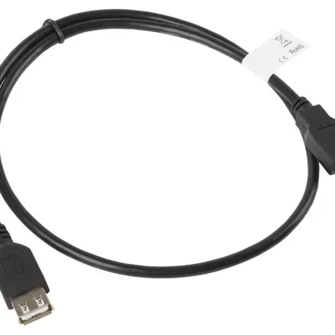 Lanberg CA-USBE-10CC-0007-BK USB cable USB 2.0 0.7 m USB A 0.48 Gbit/s Black