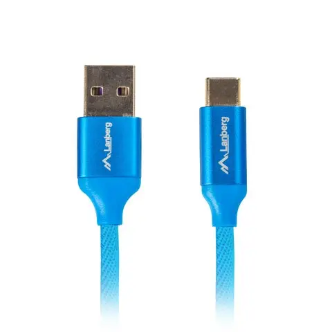 Lanberg CA-USBO-21CU-0010-BL USB cable USB 2.0 1 m USB A USB C 0.48 Gbit/s Blue