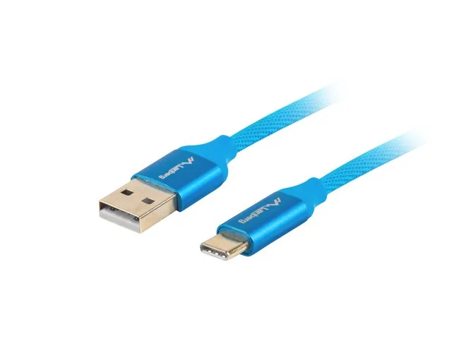 Lanberg CA-USBO-22CU-0018-BL USB cable USB 2.0 1.8 m USB A USB C 0.48 Gbit/s Blue