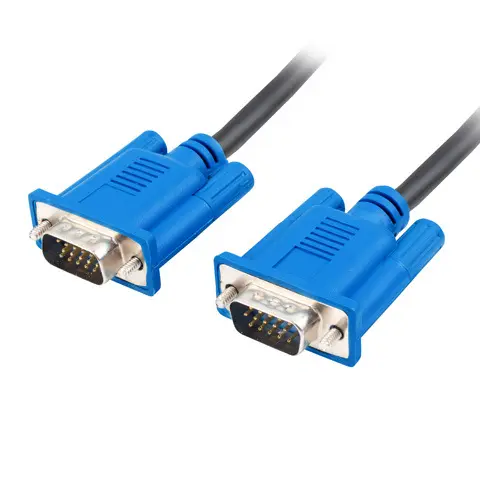 Lanberg CA-VGAC-10CU-0018-BK VGA cable 1.8 m VGA (D-Sub) Black, Blue