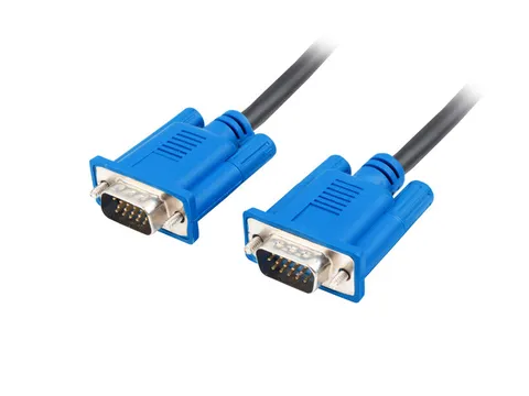 Lanberg CA-VGAC-10CU-0018-BK VGA cable 1.8 m VGA (D-Sub) Black, Blue