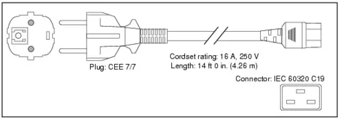 Cisco CAB-AC-2500W-EU= power cable Black 4.26 m CEE7/7 C19 coupler