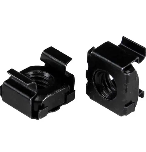 StarTech.com M6 Cage Nuts - 100 Pack, Black