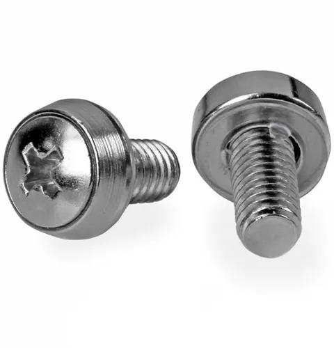 StarTech.com 12-24 Server Rack Screws - 50 pack - Nickel-Plated