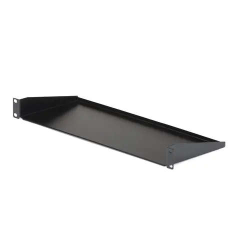 StarTech.com 1U Server Rack Shelf, Universal Rack Mount Cantilever Tray for 19" Network Equipment Rack/Cabinet, Heavy Duty Steel, Weight Capacity 33lb/15kg, 7in (18cm) Deep