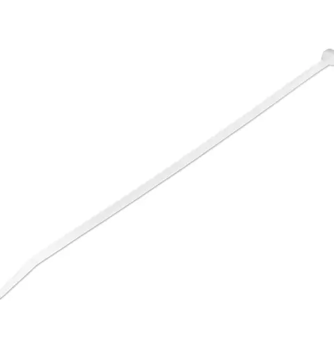 StarTech.com 10"(25cm) Cable Ties - 1/8"(4mm) wide, 2-5/8"(68mm) Bundle Diameter, 50lb(22kg) Tensile Strength, Nylon Self Locking Zip Ties w/Curved Tip, 94V-2/UL Listed, 1000 Pack - White