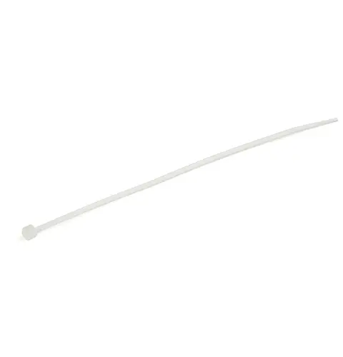 StarTech.com 100-Pack 6"(15cm) Cable Ties - 1/8"(3.6mm) wide, 1-3/8"(39mm) Bundle Diameter, 40lb(18kg) Tensile Strength, Nylon Self Locking Zip Ties with Curved Tip, UL Listed, White - TAA