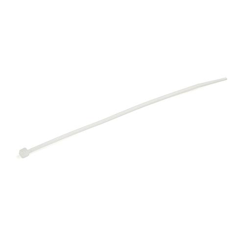 StarTech.com 100-Pack 6"(15cm) Cable Ties - 1/8"(3.6mm) wide, 1-3/8"(39mm) Bundle Diameter, 40lb(18kg) Tensile Strength, Nylon Self Locking Zip Ties with Curved Tip, UL Listed, White - TAA