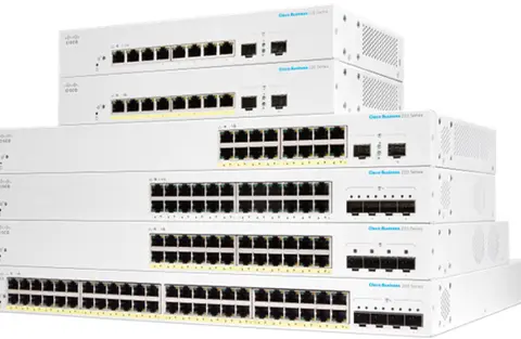 Cisco CBS220-48FP-4X-EU network switch Managed L2 Gigabit Ethernet (10/100/1000) Power over Ethernet (PoE) White