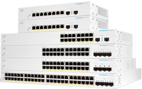 Cisco CBS220-8FP-E-2G-EU network switch Managed L2 Gigabit Ethernet (10/100/1000) Power over Ethernet (PoE) White